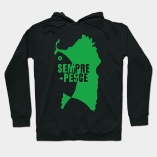 Sempre più pesce logo Hoodie